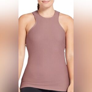 Calia By Carrie Sz XS Mauve Underwood Racerback Tank Top Built In Bra